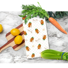 Load image into Gallery viewer, Keep Calm and Carrot On Kitchen Tea Towel
