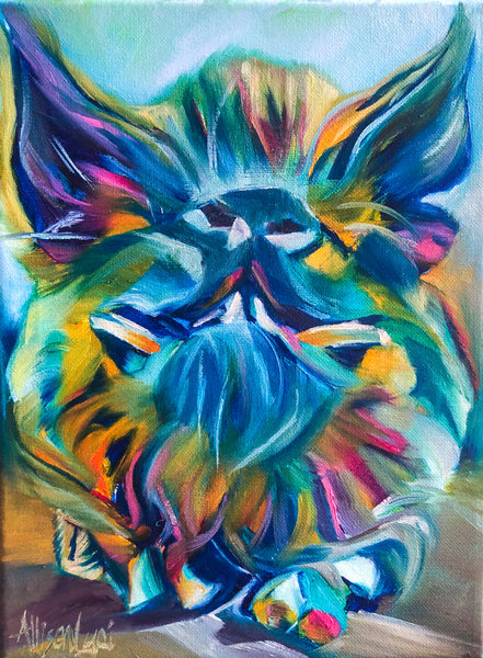 Pig Painting - Hans2 - Colorful, Wild & Free 12 x 16