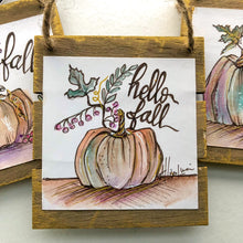 Load image into Gallery viewer, Mini Watercolor FALL Pumpkin Paintings - Multiple Designs
