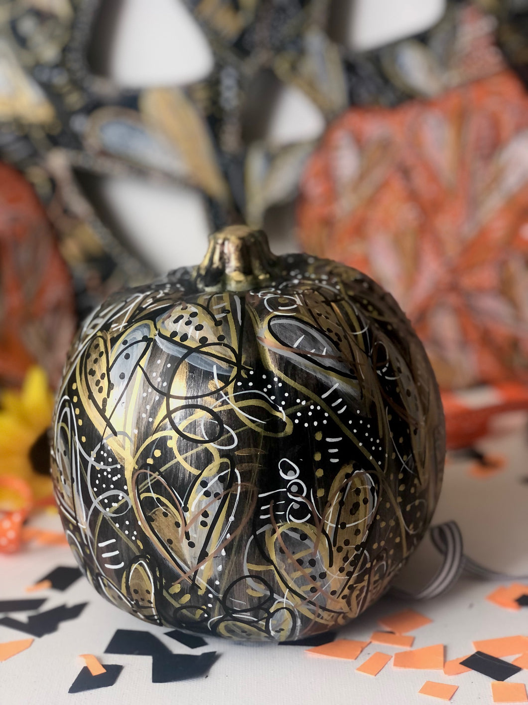 WHOLE Pumpkin Halloween Heart-Art Spooky Love