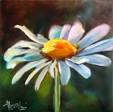 Load image into Gallery viewer, pantone illuminating yellow daisy painting allison luci artist allie for the soul 
