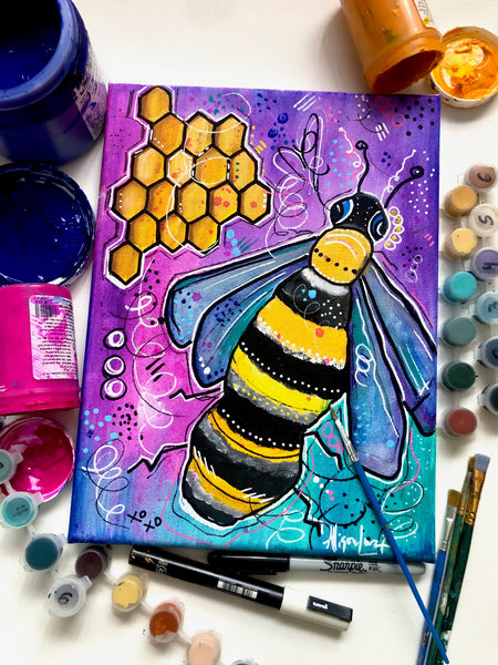 Bee Paint Workshop - Make Your Own Happy Paint Along 3/31/23 &/or 4/2/23