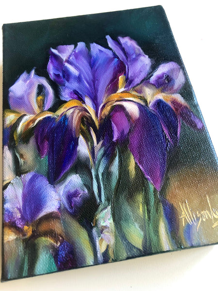 Courage to Bloom 5" x 7" Original Oil Painting
