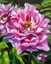 Load image into Gallery viewer, Live Life in Full Bloom - Peony Oil Painting Print on Paper
