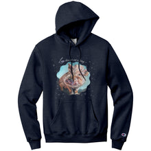 Load image into Gallery viewer, Love Does not Cost a Penny, Penny Lane Pig Art Champion Hoodie - Black or Heathered Navy

