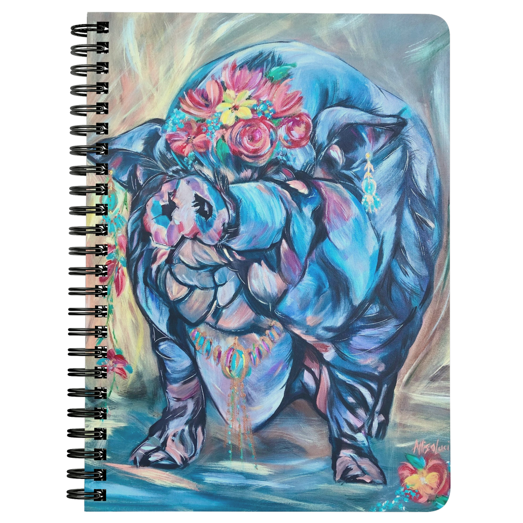 Channel Your Inner Frida Kahlo Pig Painting Notebook/Journal