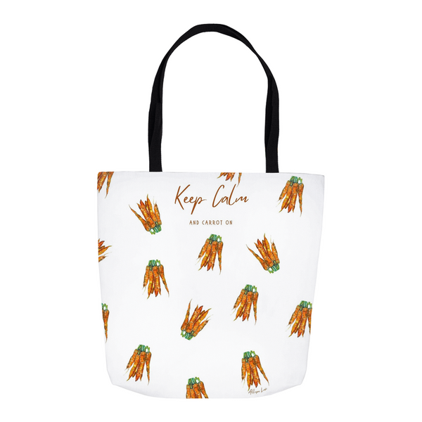 Keep Calm and Carrot On Tote Bags