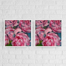 Load image into Gallery viewer, peony painting pink spring art allison luci artist fine art print
