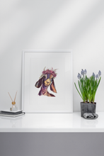 Load image into Gallery viewer, Sweet Pea Goat Love Art Print
