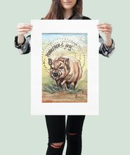 Load image into Gallery viewer, allison-luci-pig-painting-fine-art-print-tater-tot-odd-man-inn-animal-refuge-pig-rescue-art-print-allie-for-the-soul
