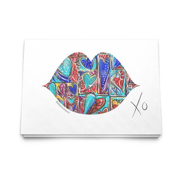 LIPS XO Greeting Cards - Set of 10, 30, 50