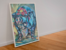 Load image into Gallery viewer, Frida Kahlo Inspired Pig Giclee Fine Art Paper Print
