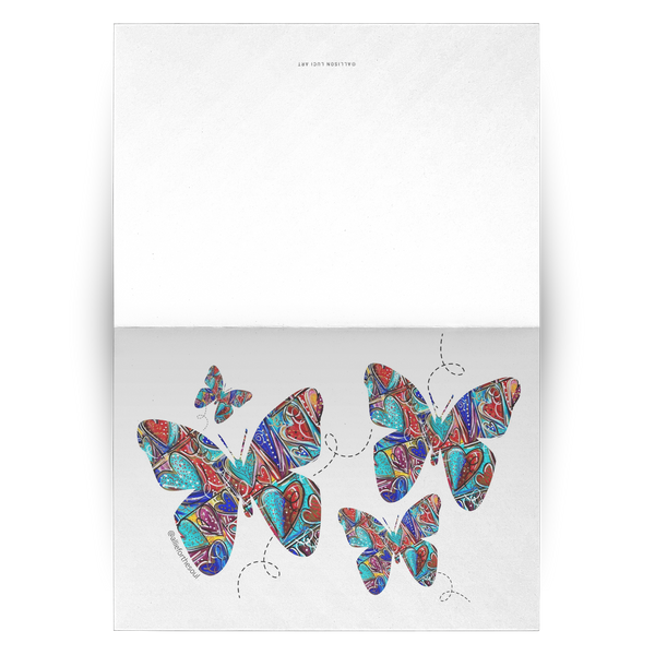 Butterfly Love Greeting Cards - Set of 10, 30, 50