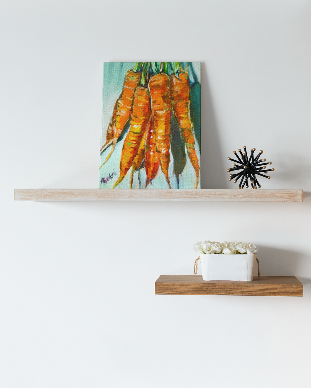 Keep Calm and Carrot On Gallery Wrapped Canvas Print