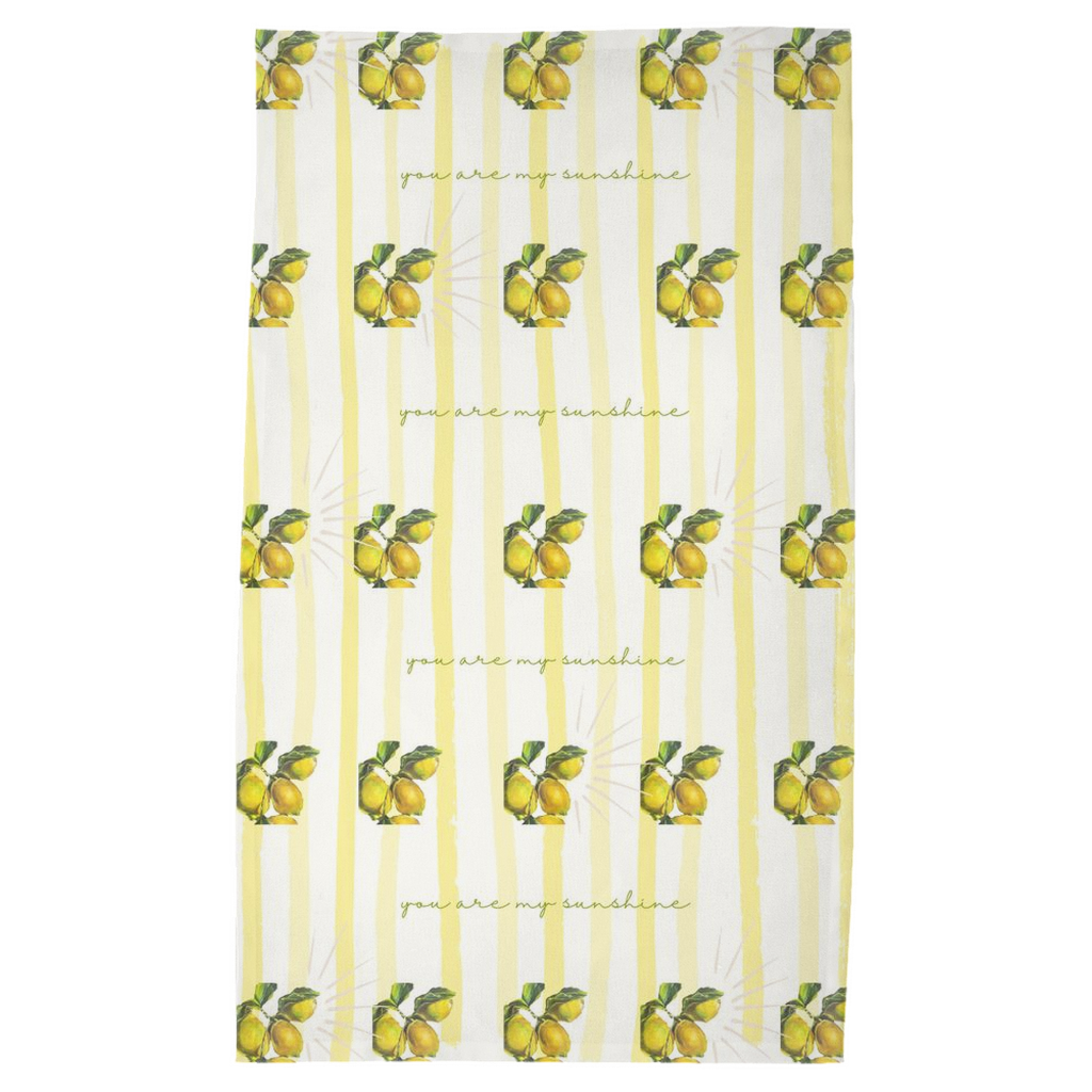 You are my Sunshine Lemon Art Tea Towels