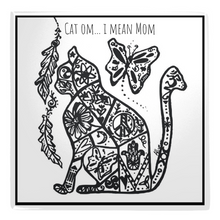 Load image into Gallery viewer, cat mom magnets spiritual crazy cat lady allie for the soul art namaste cat lovers
