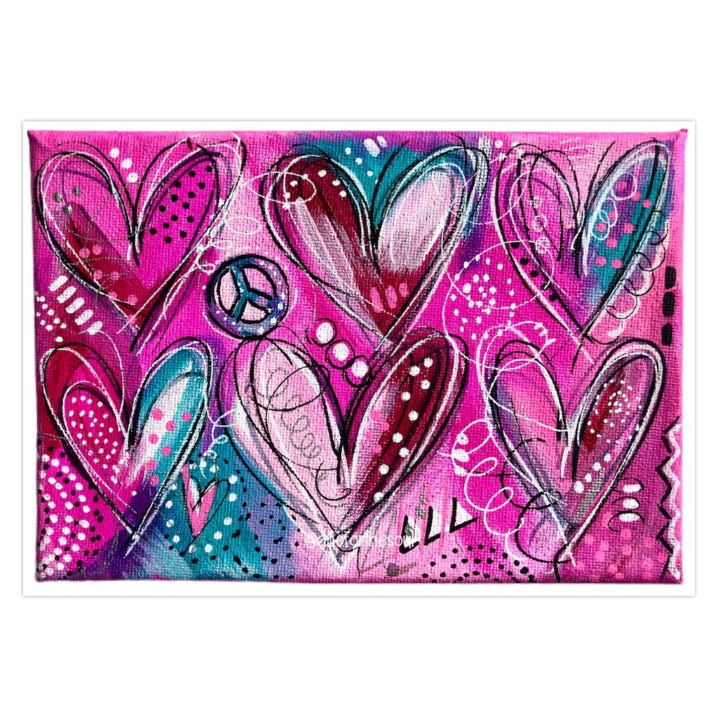 Hearts and Love Greeting Card - 1 or 5-Pack
