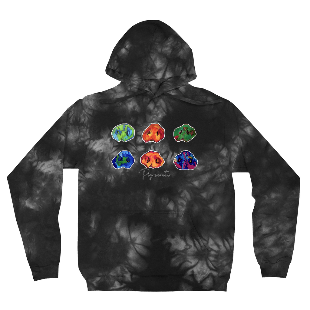 Pig Snouts Tie Dye Hoodies (No-Zip/Pullover)