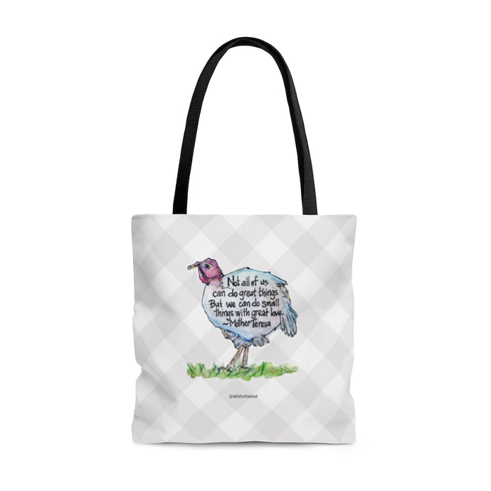 Turkey Love with Mother Teresa QuoteTote Bag