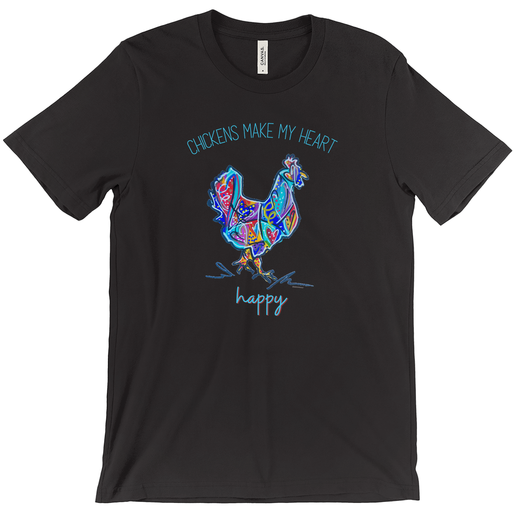 Chickens Make My Heart Happy UNISEX T-Shirt - 4 Colors