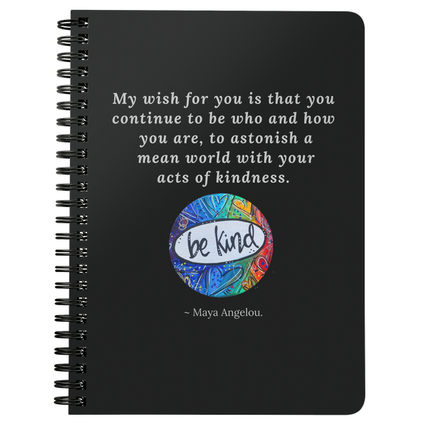 Wishes of Kindness Notebook/Journal Maya Angelou Quote