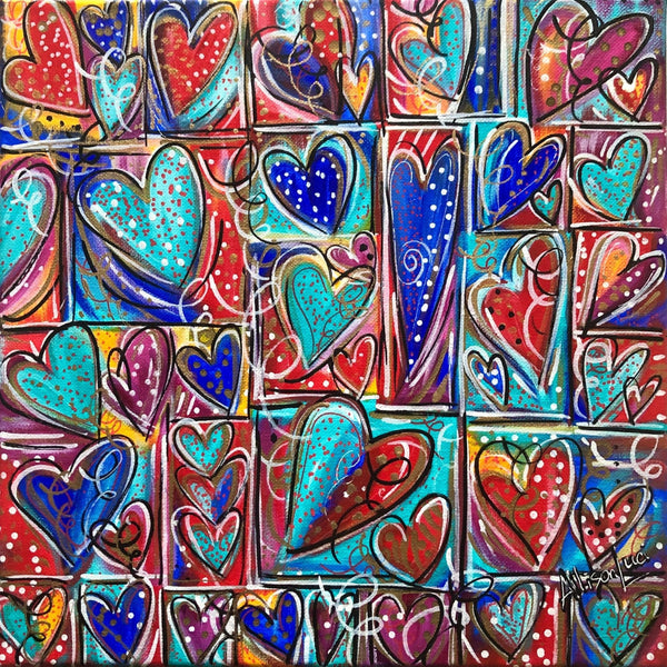 Graffiti Heart Art Print - Colorful and Fun