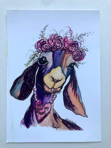 You Goat my Heart 5”x7” Print