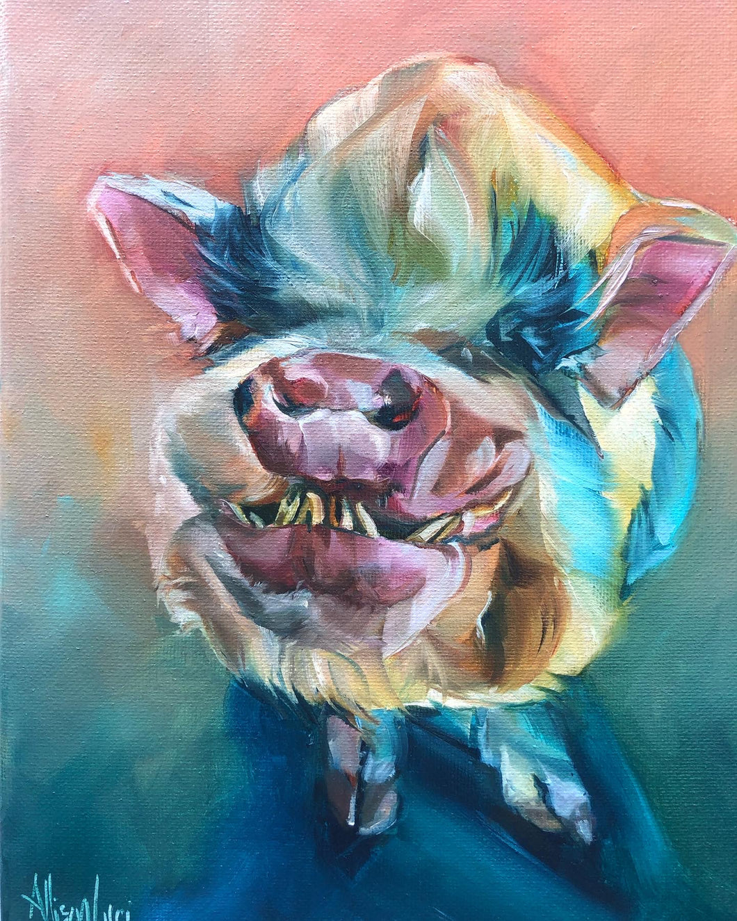 Pig Portrait Fine Art Print 