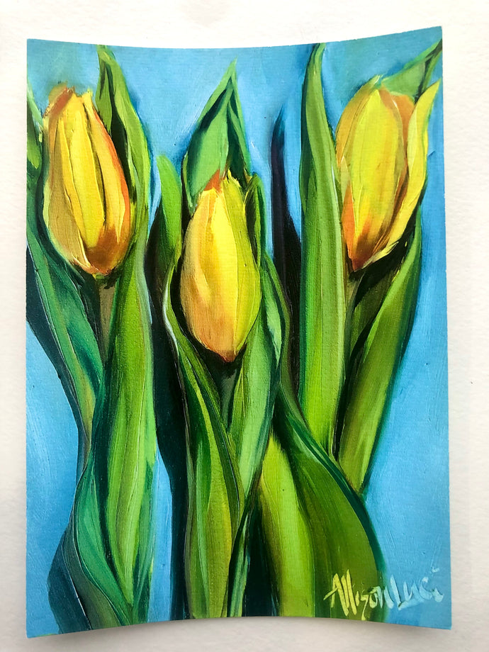 Yellow Tulips Print 5” x 7”