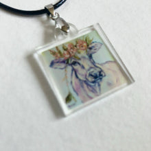Load image into Gallery viewer, Art on a Necklace - Heidi Cow

