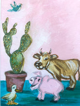 Load image into Gallery viewer, Set of 2 Animal Paintings Originals 5”x 7”
