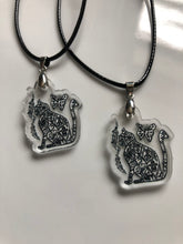 Load image into Gallery viewer, Art on a Necklace - OM Cat

