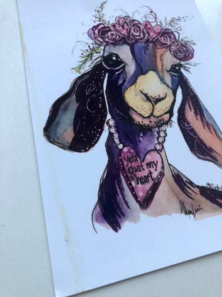 You Goat my Heart 5”x7” Print