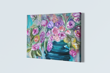 Load image into Gallery viewer, Give Yourself the Gift of Flowers Gallery Wrapped Canvas
