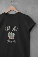 Load image into Gallery viewer, Spiritual Cat Lady T-Shirts OM Yes! UNISEX Comfort Fit 5 Colors
