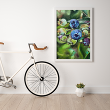 Load image into Gallery viewer, Blueberry Girl Blueberries Gallery Wrapped CANVAS Print

