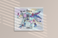 Load image into Gallery viewer, Born to Stand Out Elephant Art Print
