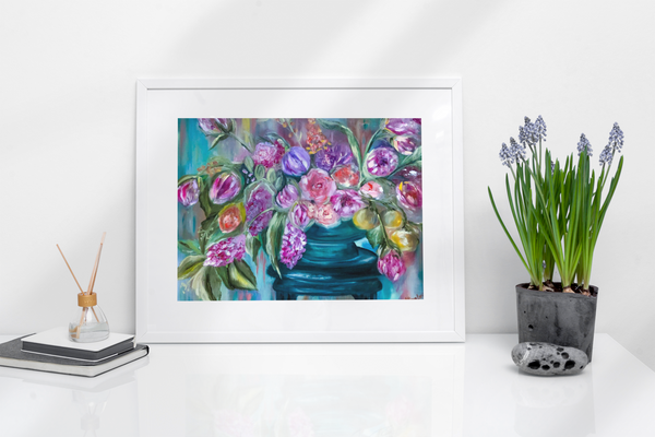 Give Yourself the Gift of Flower - Bouquet Fine Art Print