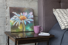 Load image into Gallery viewer, pantone illuminating yellow daisy painting allison luci artist allie for the soul
