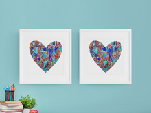 Load image into Gallery viewer, Never Too Much Love - Heart Art Print

