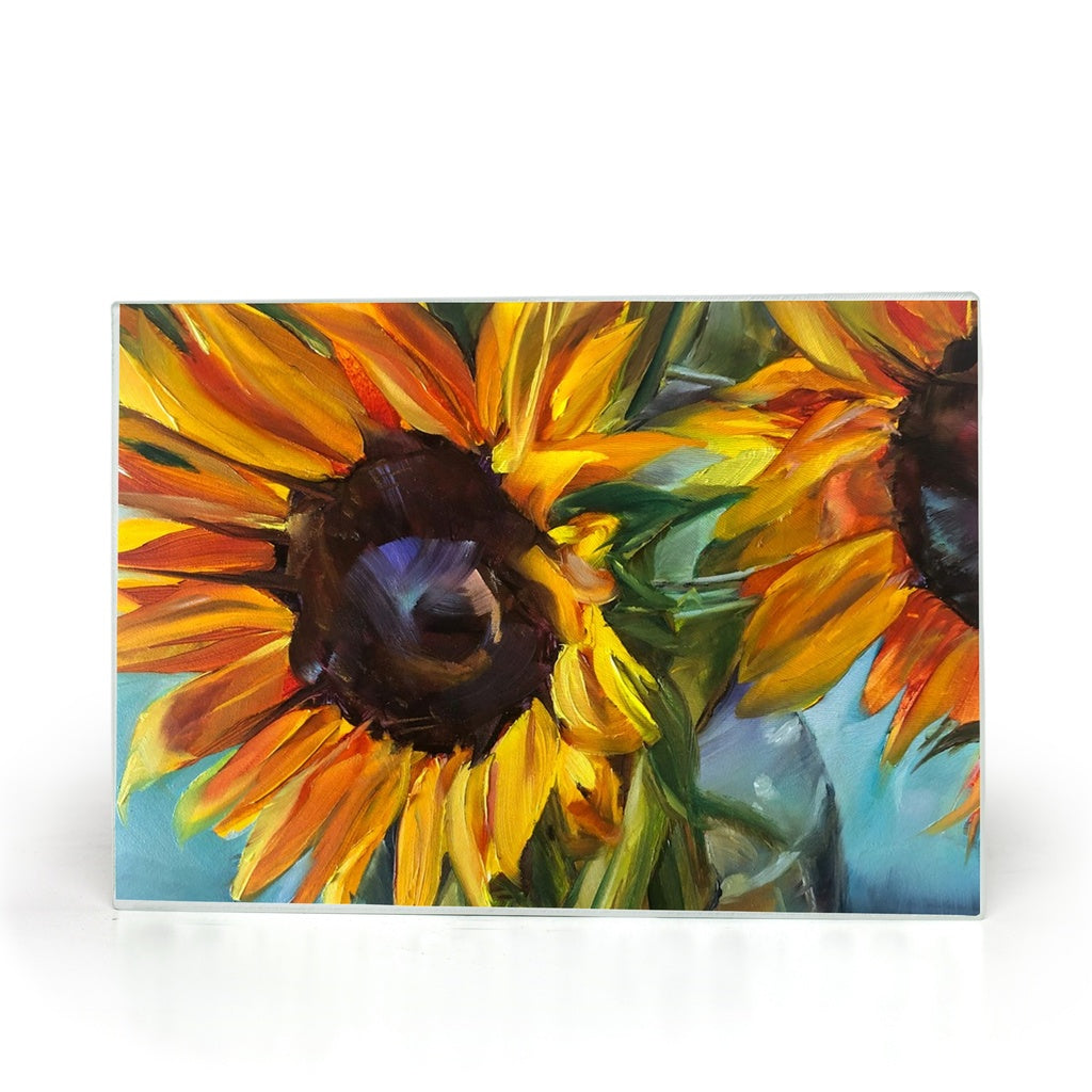 Sunflower Glass Cutting Board