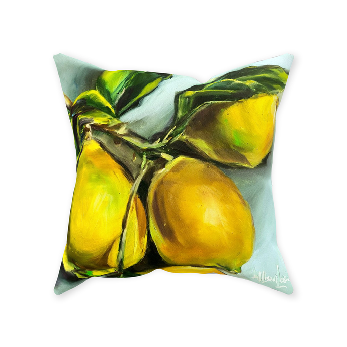Lemon Art - You are my Sunshine Throw Pillows