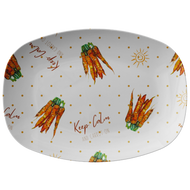 Keep Calm and Carrot On Serving Platter