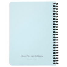 Load image into Gallery viewer, Never Too Late to Bloom Tulip Journal/Spiral Notebook

