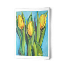 Load image into Gallery viewer, tulips greeting cards notecards set of 10 blank cards with envelopes with original art fro allison luci 
