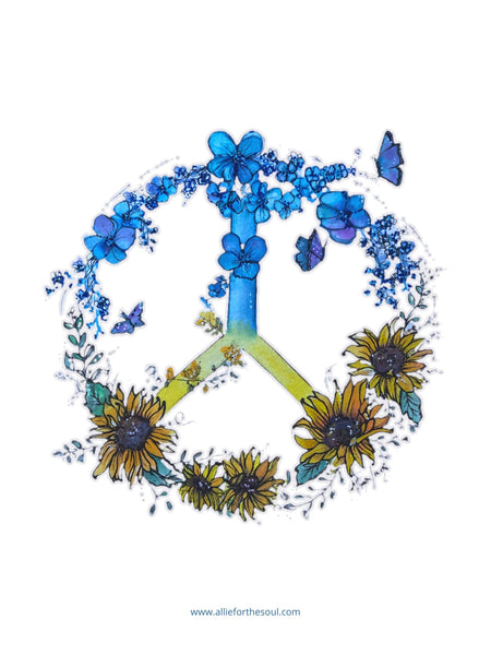 ukraine peace wreath poster print glory to ukraine